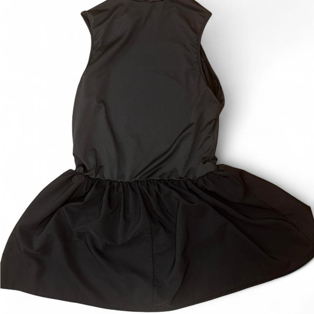 Sleeveless Black A-Line Dress - Picture 2 of 3
